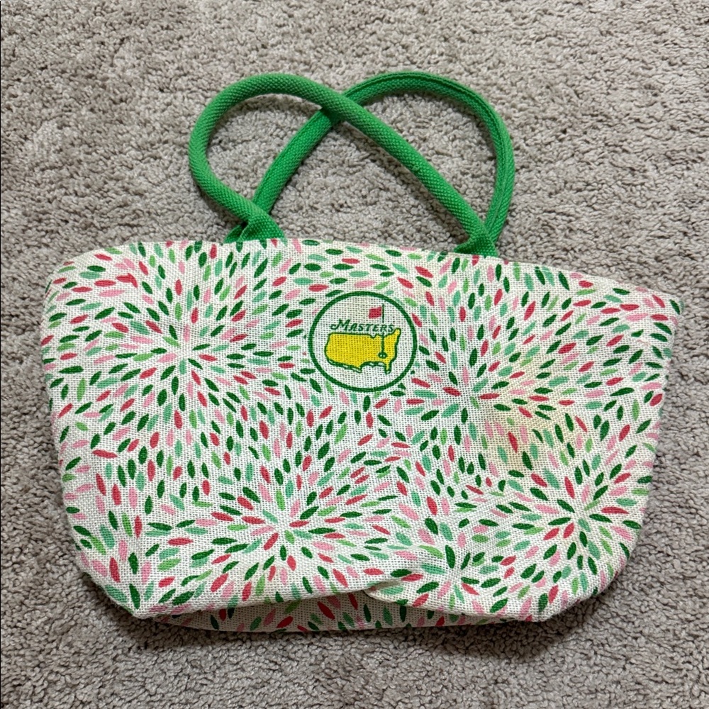Masters Vibrant Green and Pink Tote - Picture 2 of 2